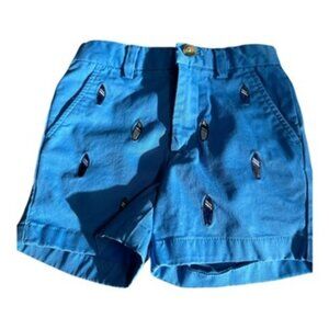Vineyard Vines Blue Chino Shorts with Surf Boards 2T